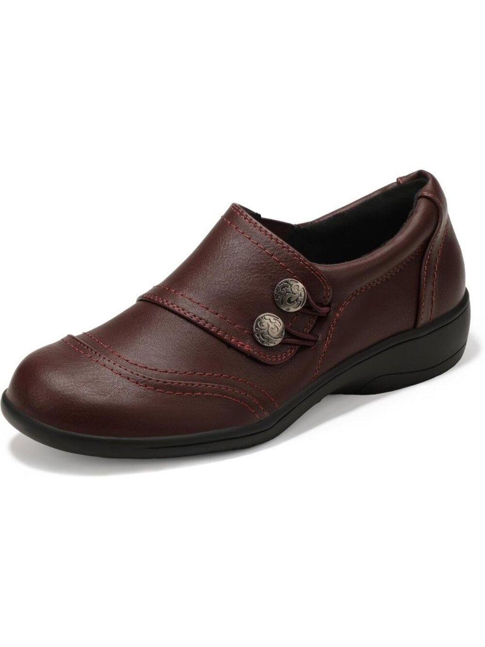 🆕Women's Brown Pu Loafers Business Casual Shoes Slip On Dressy Walking Flats
